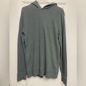 VINCE- Textured Thermal Pima Cotton Hoodie. Size small